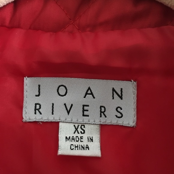 Joan Rivers Red Quilted Vest With Zipper Pockets - Picture 2 of 7